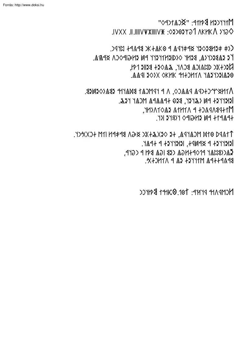 Wittner Mária - Holinak, rovásírással