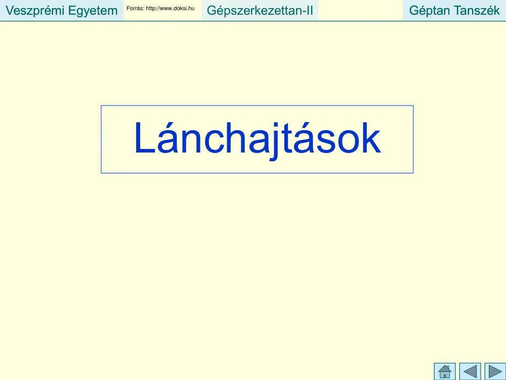 Lánchajtások
