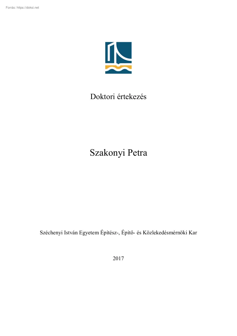 Szakonyi Petra - Az Európai Unió által támogatott, a környezetbarát közlekedésfejlesztést