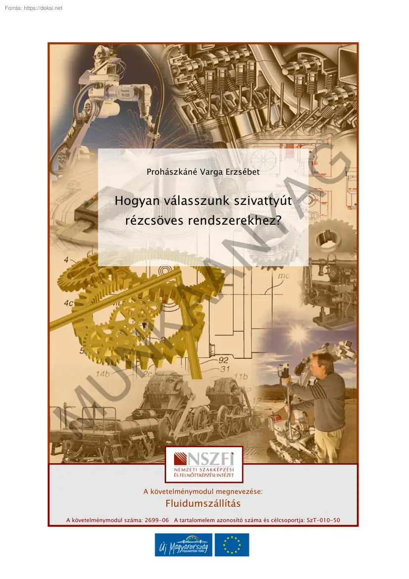 Prohászkáné Varga Erzsébet - Hogyan válasszunk szivattyút rézcsöves rendszerekhez