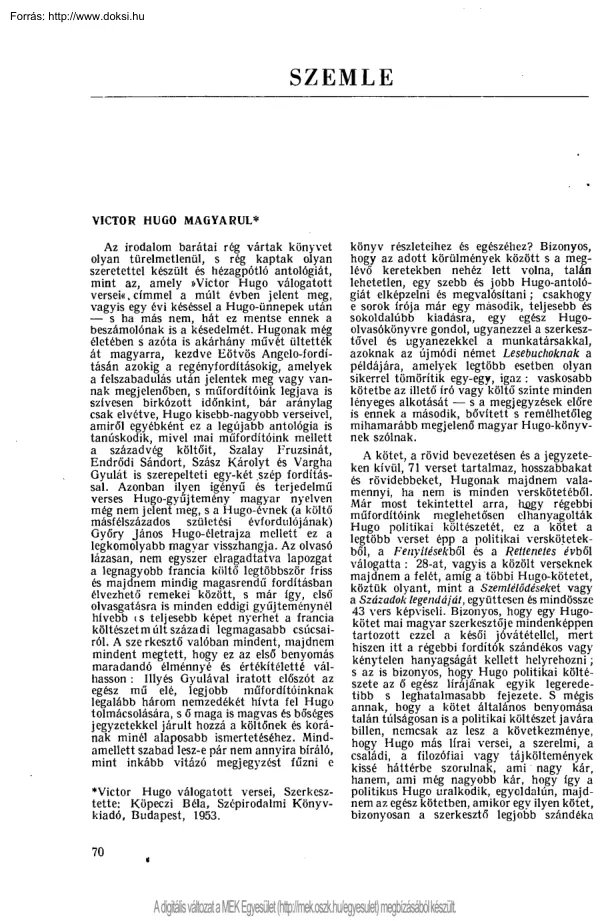 Gyergyai Albert - Victor Hugo magyarul