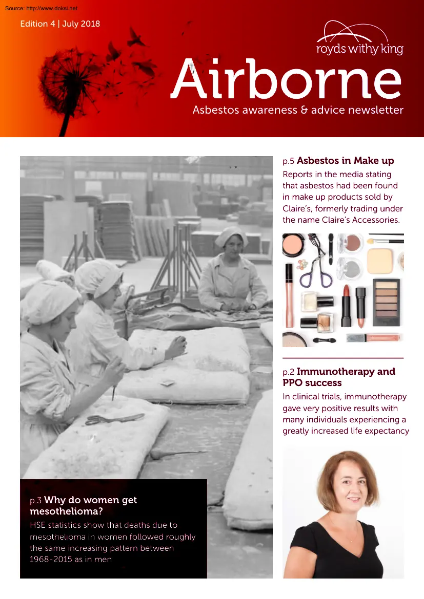 Airborne Asbestos Awareness and Advice Newsletter