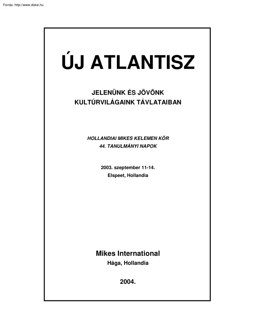 Új Atlantisz