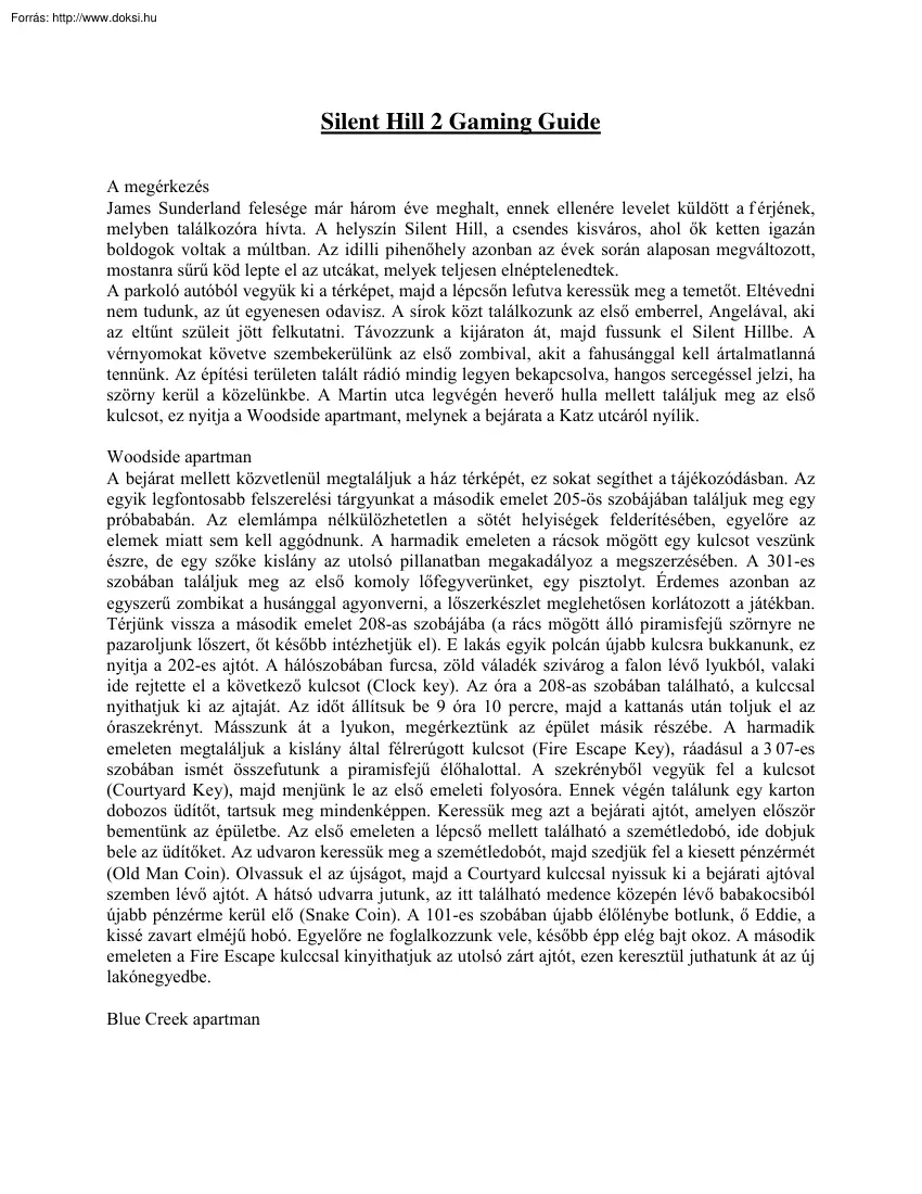 Silent Hill 2 végigjátszás