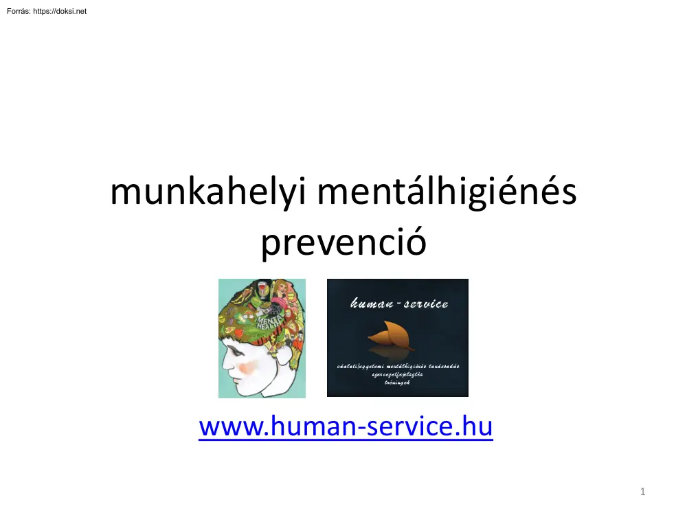 Munkahelyi mentálhigiénés prevenció