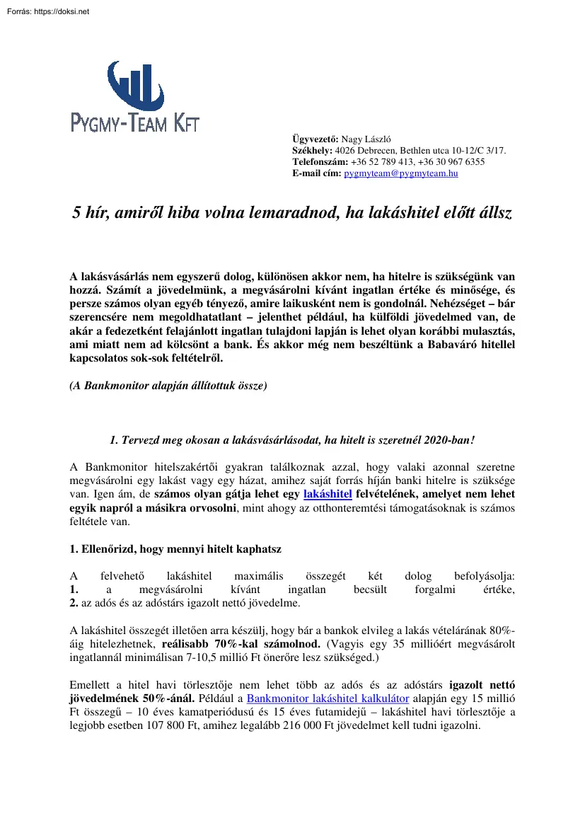 5 hír, amiről hiba volna lemaradnod, ha lakáshitel előtt állsz