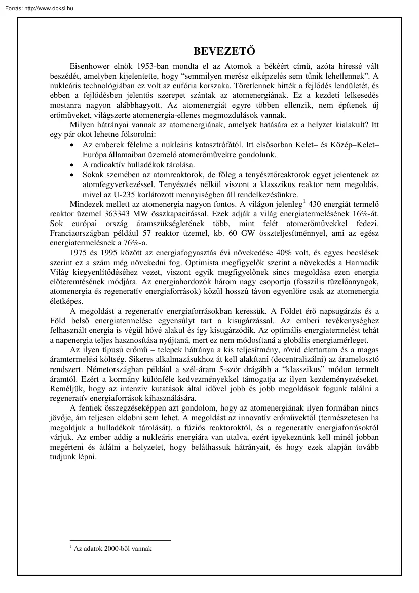 Soti Gergely - Atomerőművek