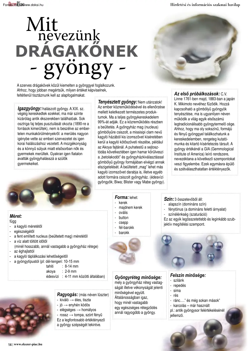 Kis Zsuzsanna - Mit nevezünk drágakőnek, a gyöngy