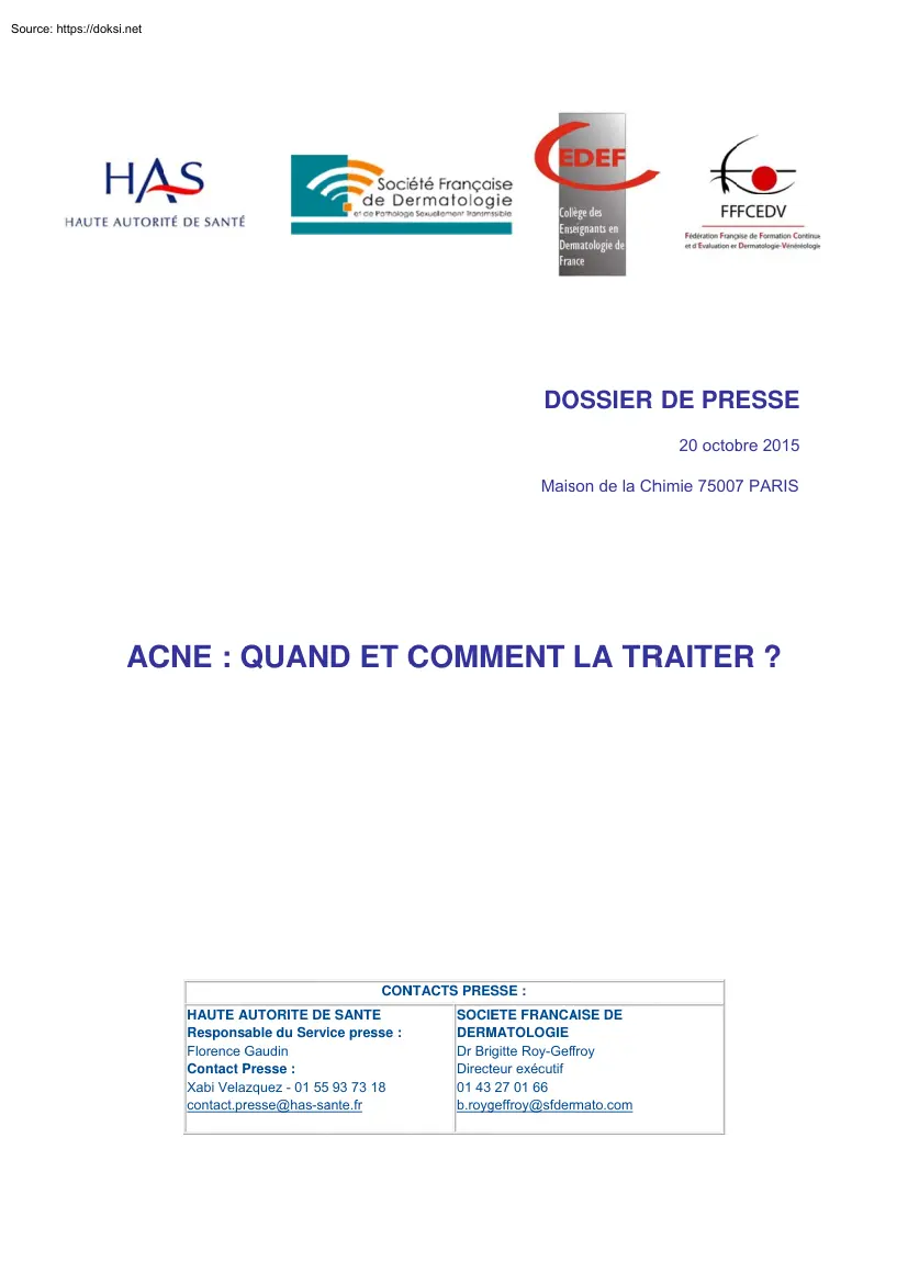 Acne, Quand Et Comment La Traiter
