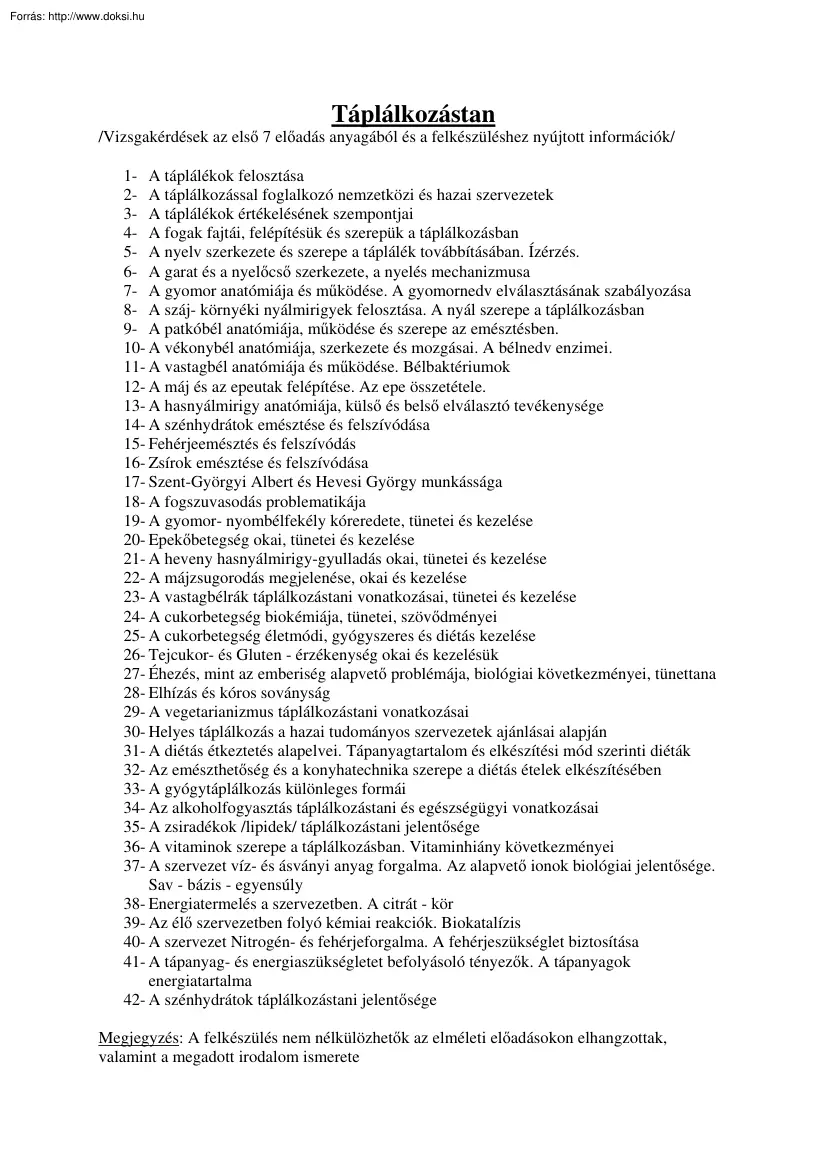 Táplálkozástan