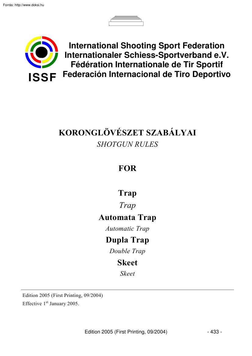 A koronglövészet szabályai