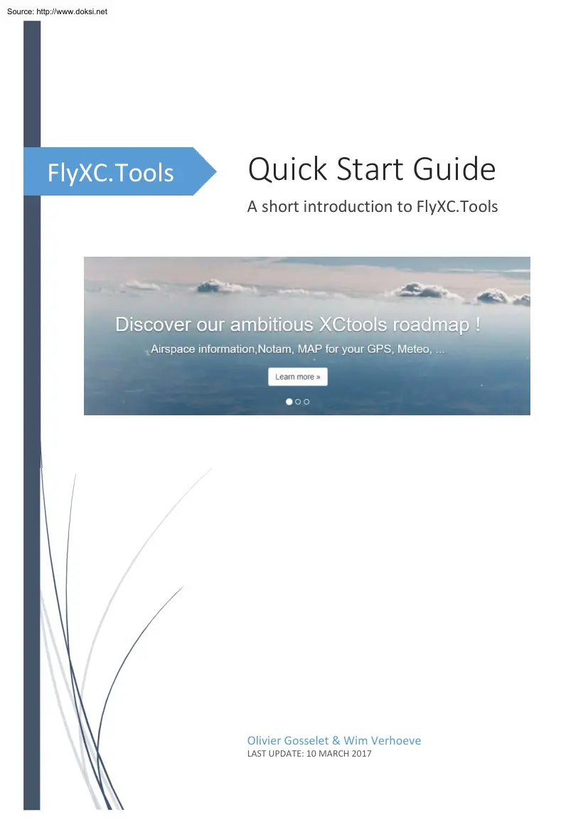 A Short Introduction to FlyXC.Tools, Quich Start Guide