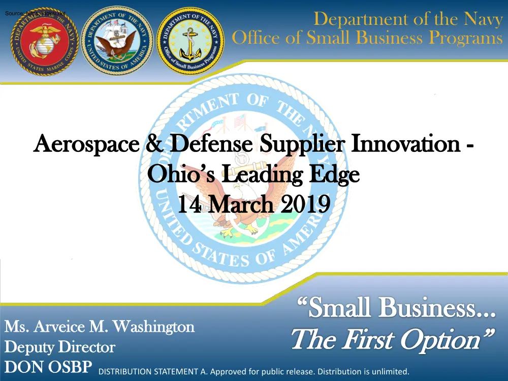Aerospace and Defense Supplier Innovation, Ohios Leading Edge