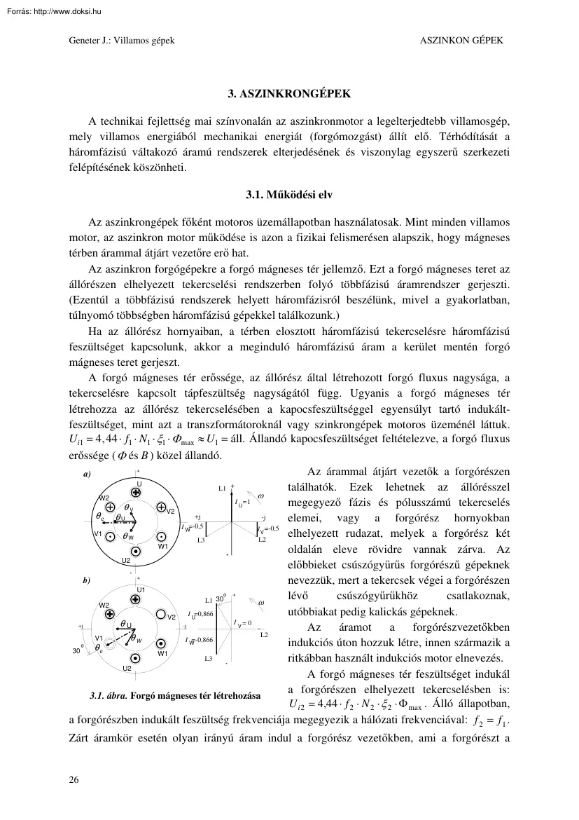 Az aszinkron gépekről