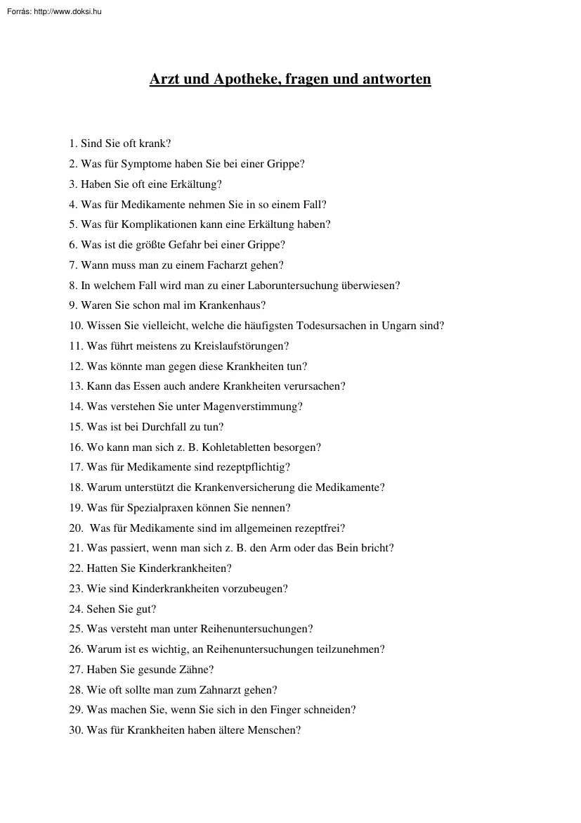 Arzt und Apotheke, fragen und antworten