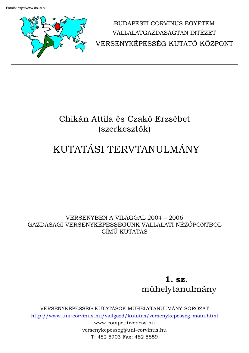Chikán-Czakó - Versenyben a világgal 2004-2006, Gazdasági versenyképességünk vállalati