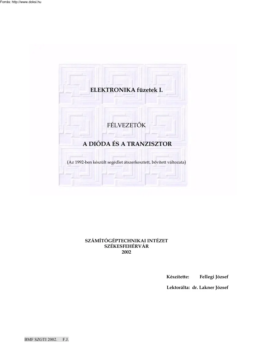 Elektronika füzetek I., Félvezetők