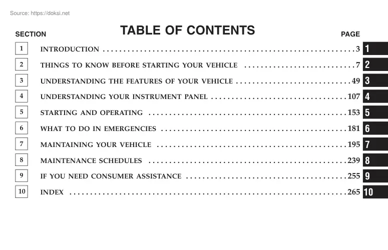 Chrysler 300M, 2004 owners manual