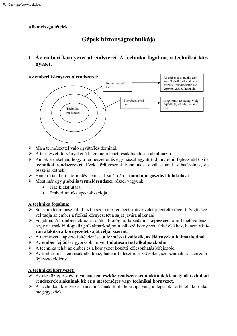 Gépek biztonságtechnikája