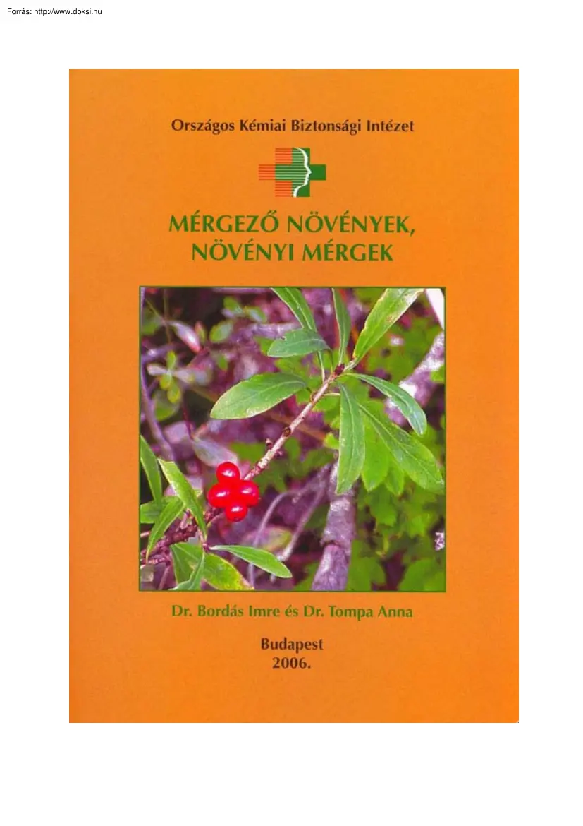 Mérgező növények, növényi mérgek
