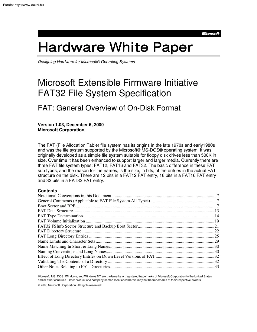 FAT32 File System Specification