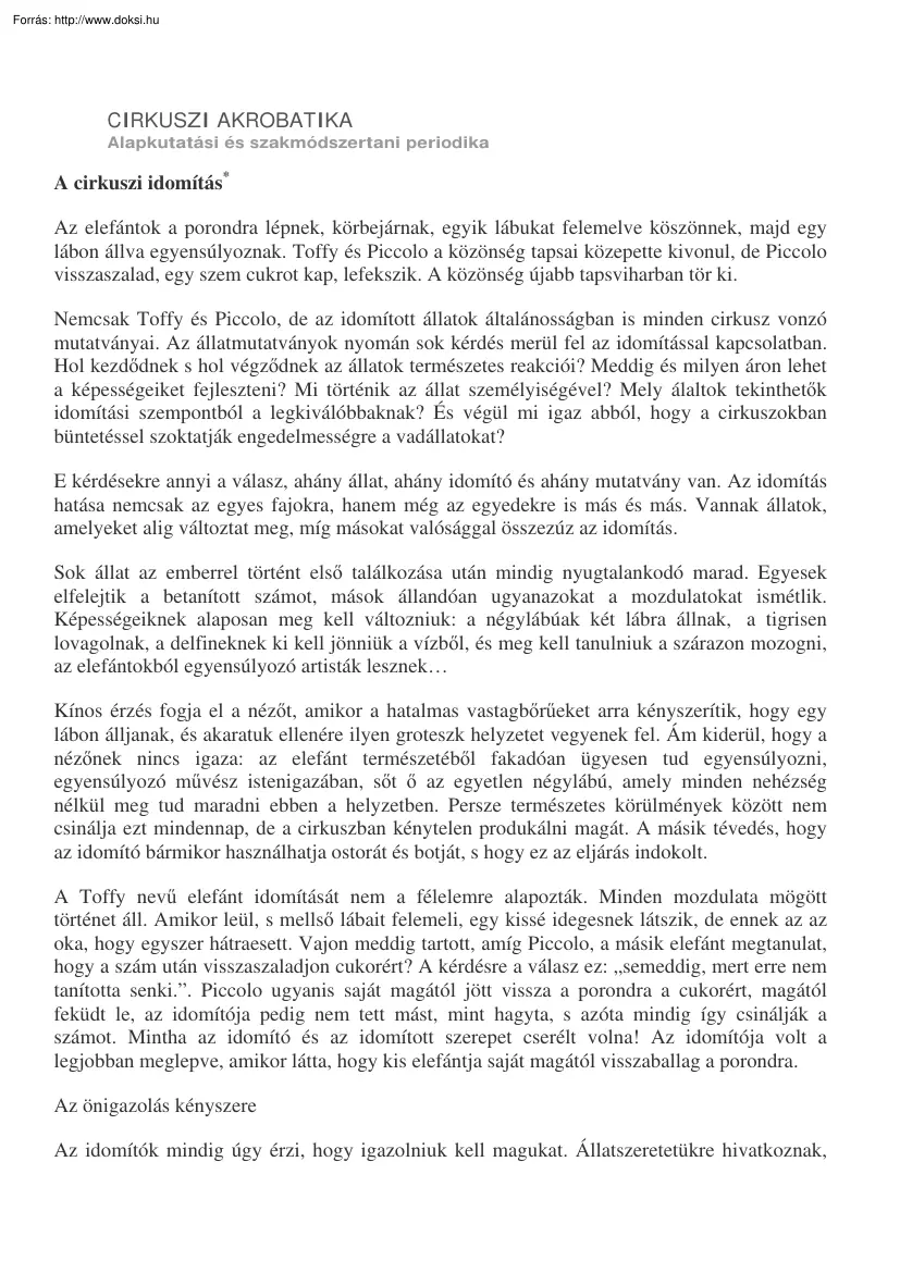 Cirkuszi akrobatika