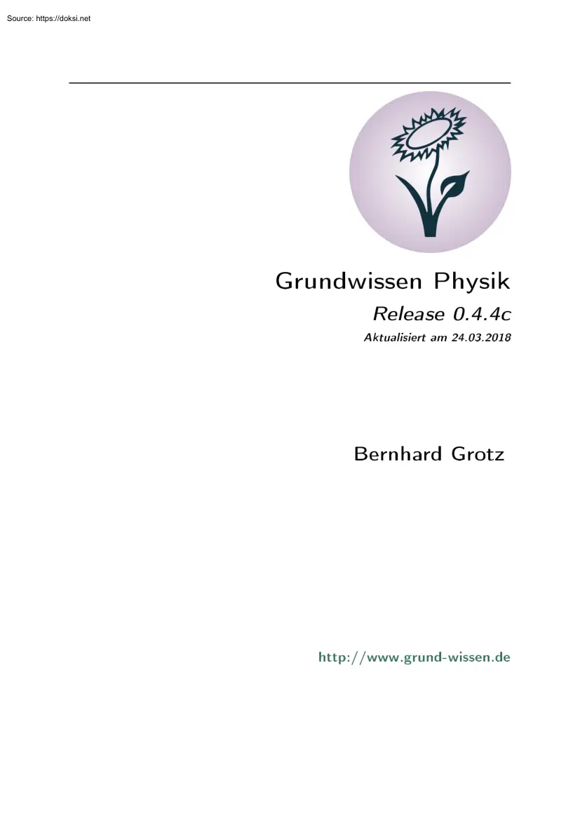 Bernhard Grotz - Grundwissen Physik 0.4.4c
