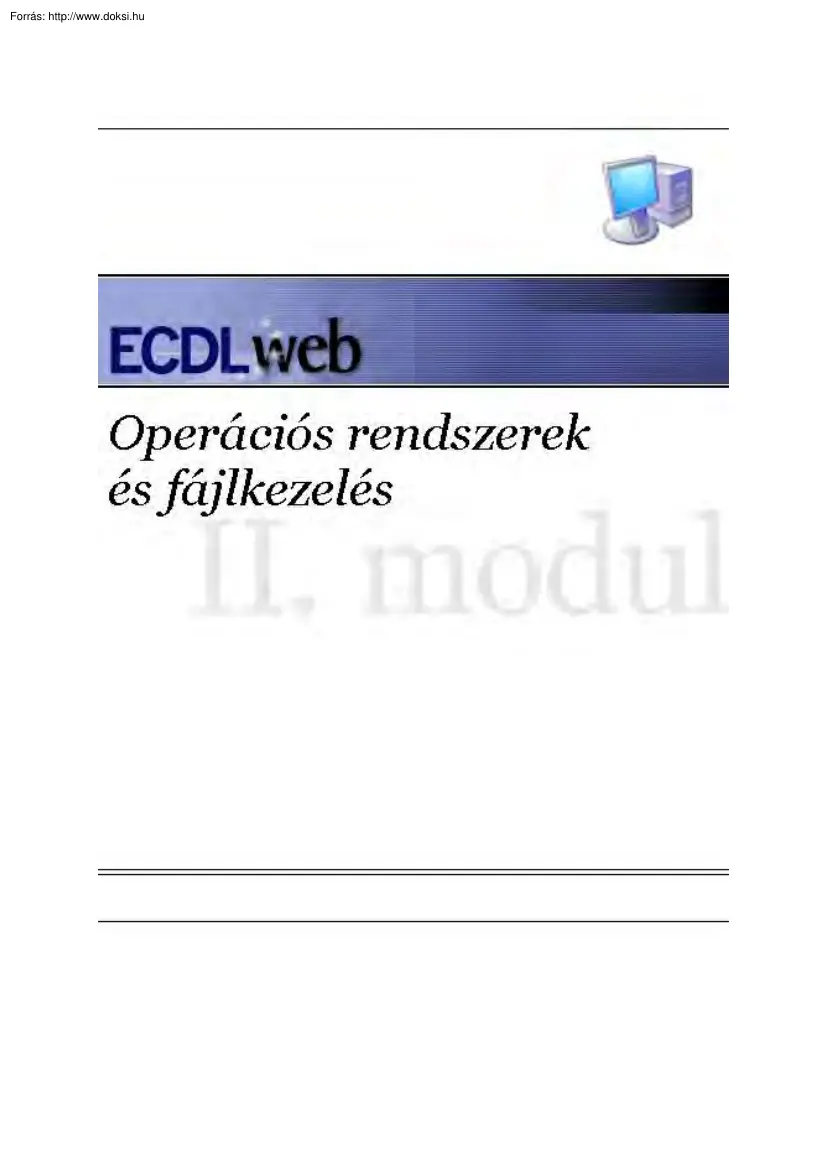 Operációs rendszerek és fájlkezelés