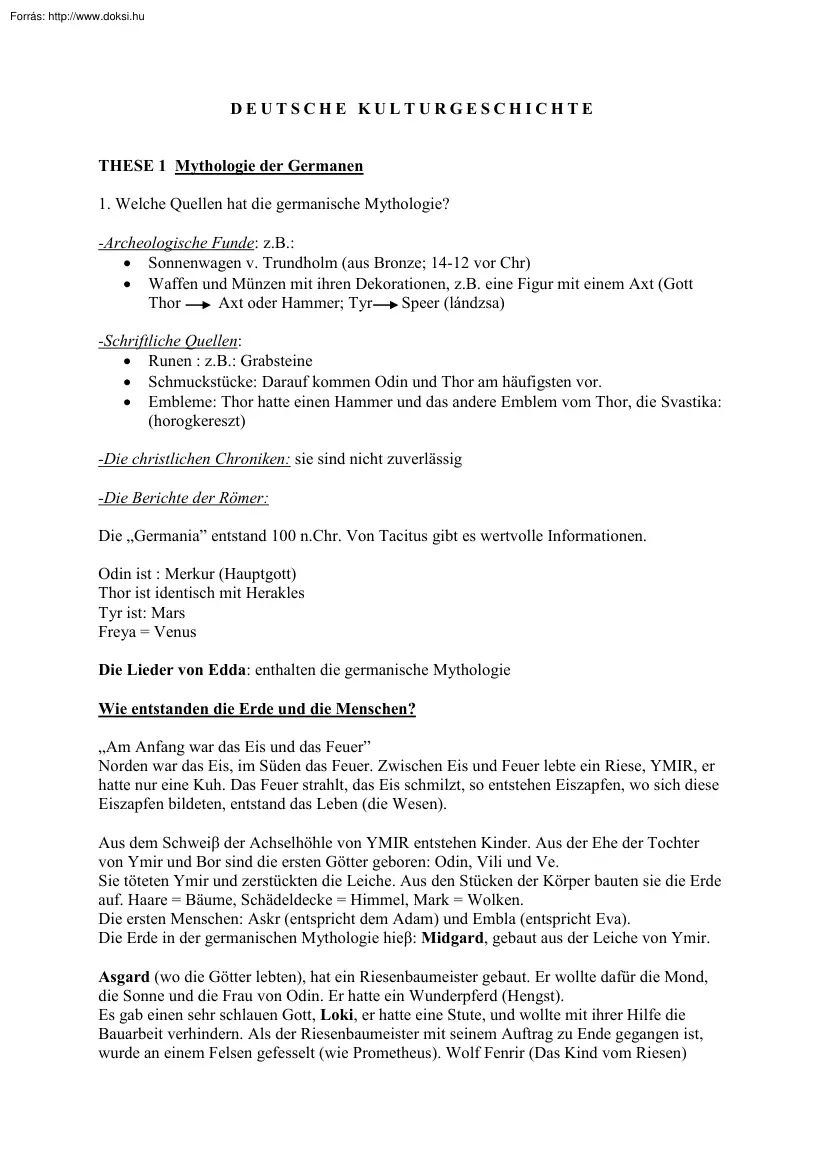 Deutsche kulturgeschichte