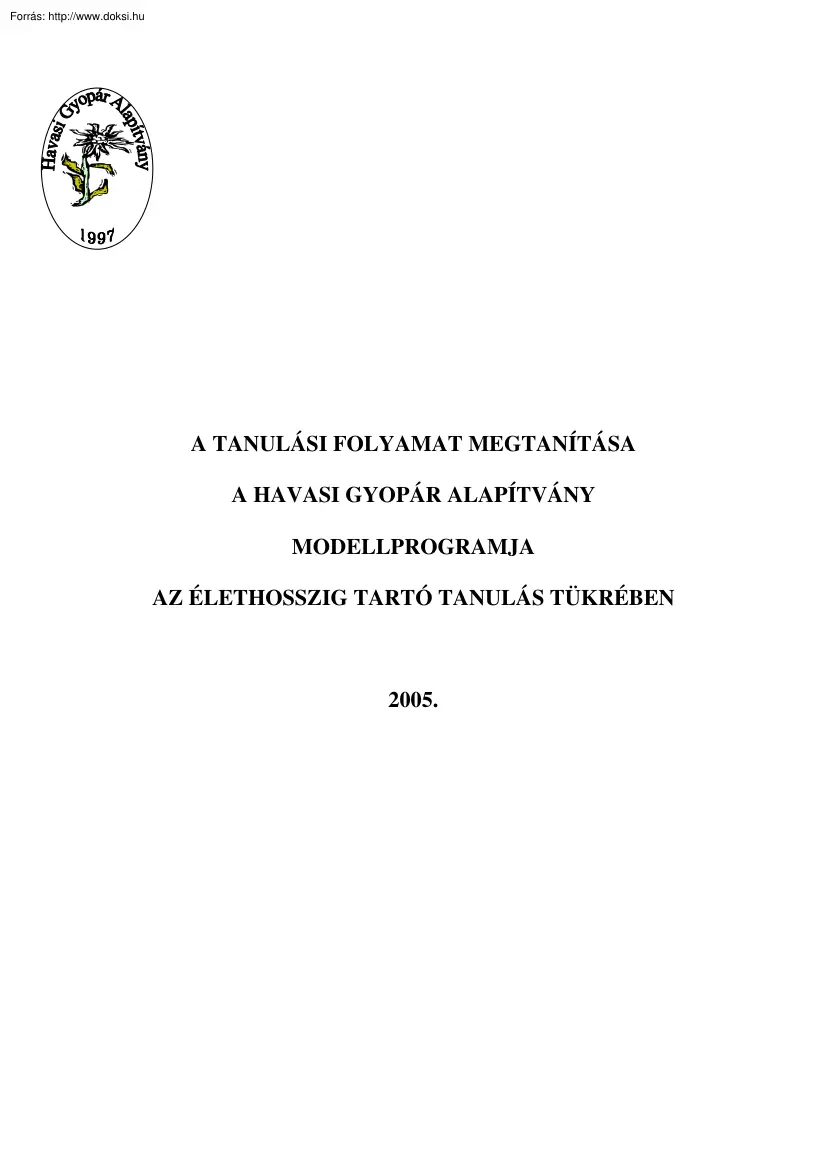 A tanulási folyamat megtanítása