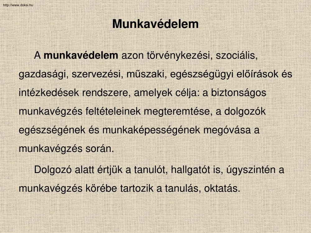 Munkavédelem