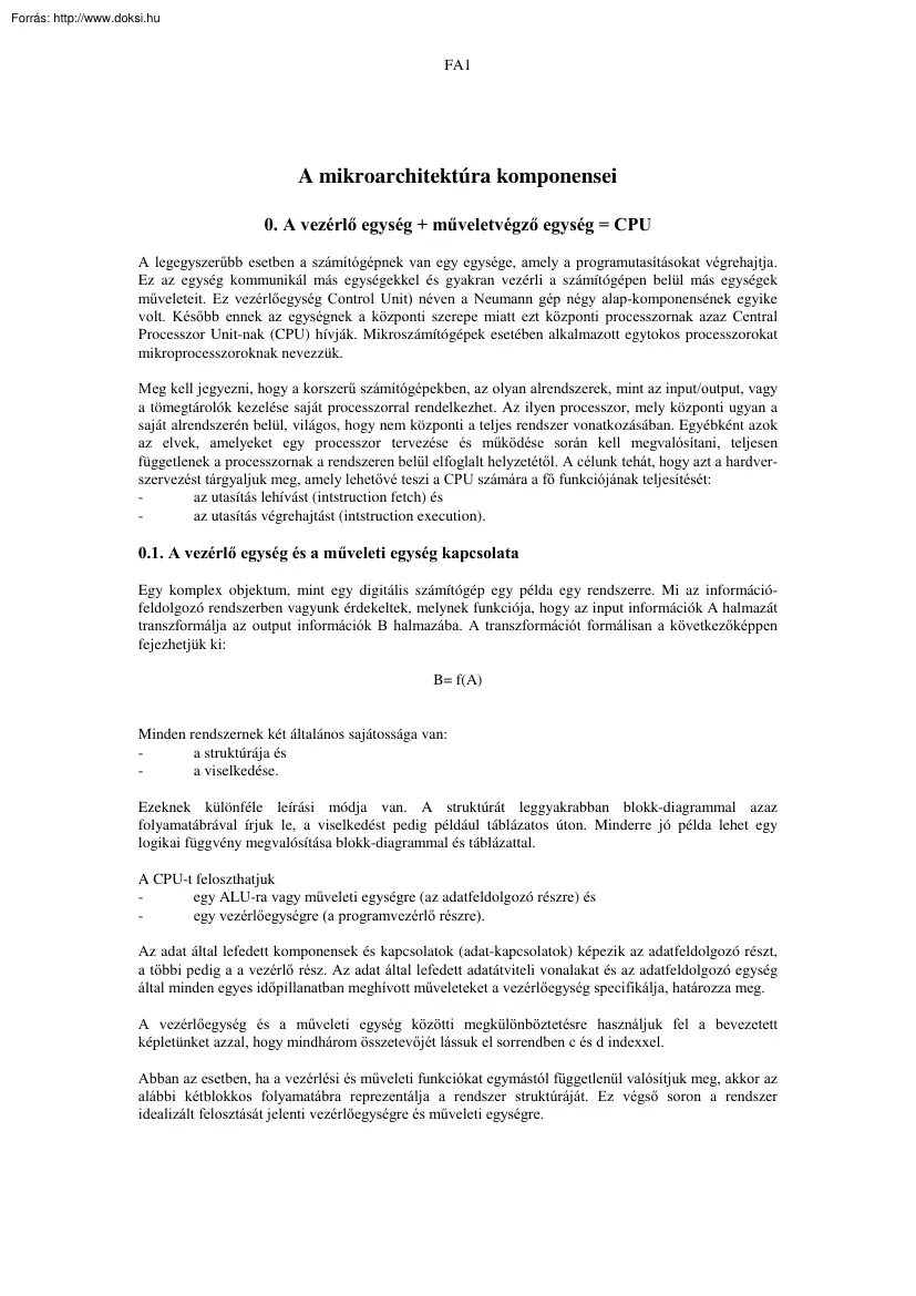 Dr. Broczkó Péter - Architektúrák