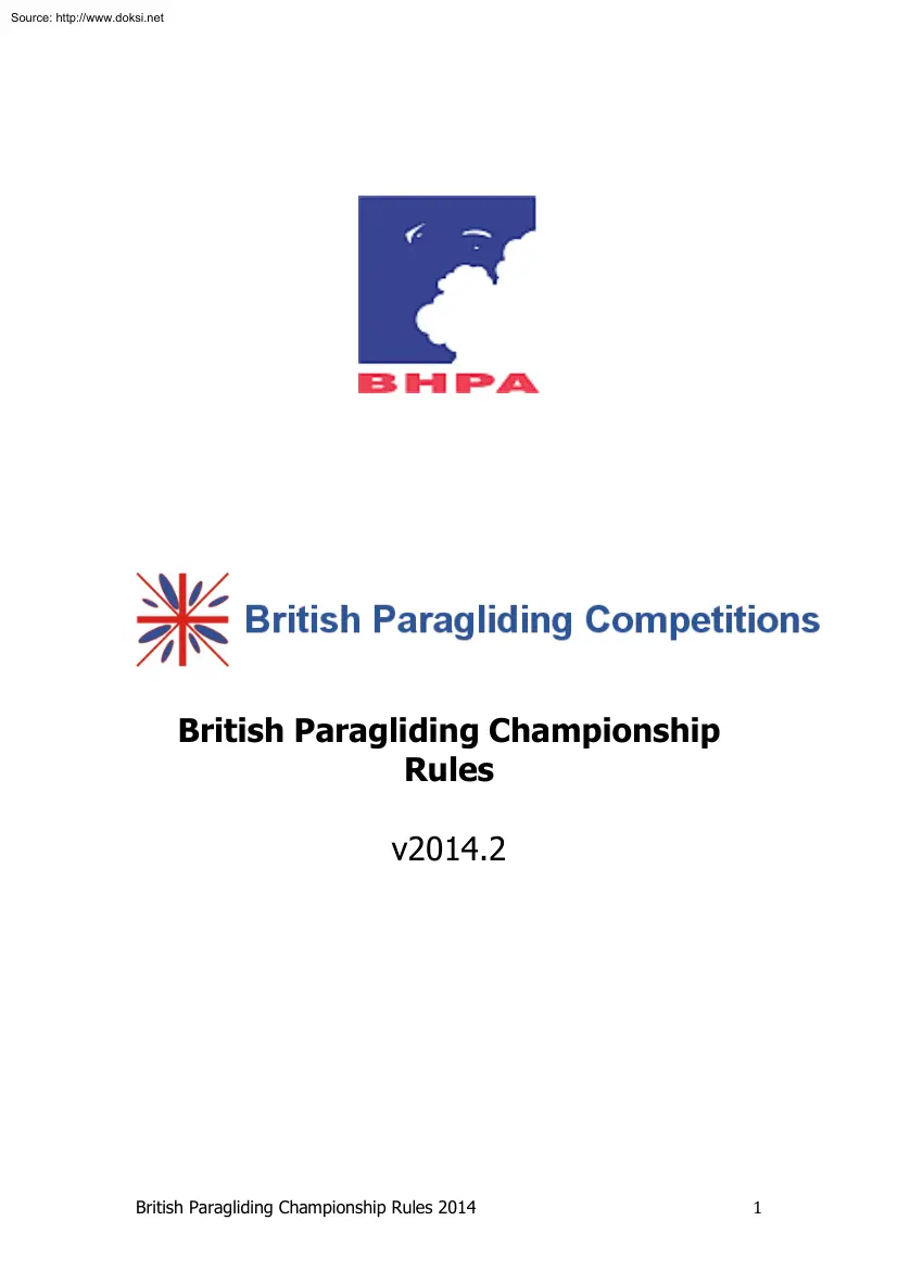 British Paragliding Competitions