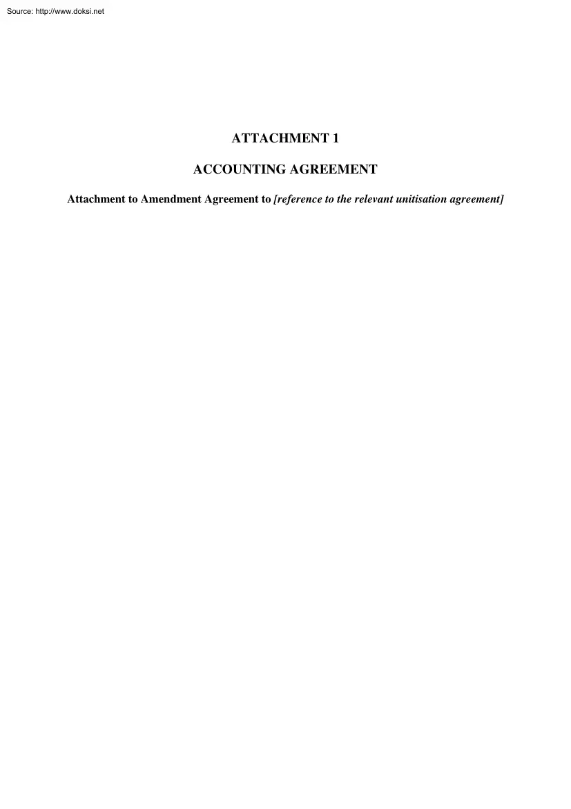 Accounting Agreement