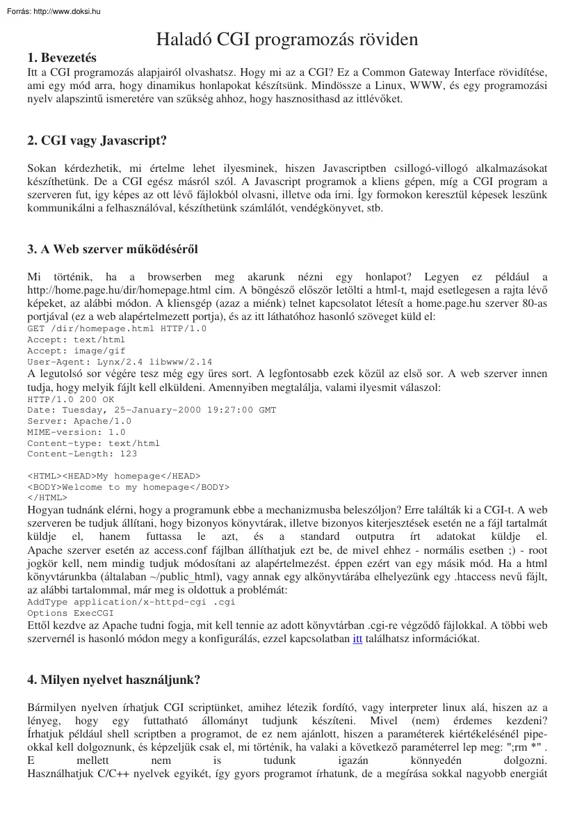 Vizsy-Szabó - Haladó CGI programozás