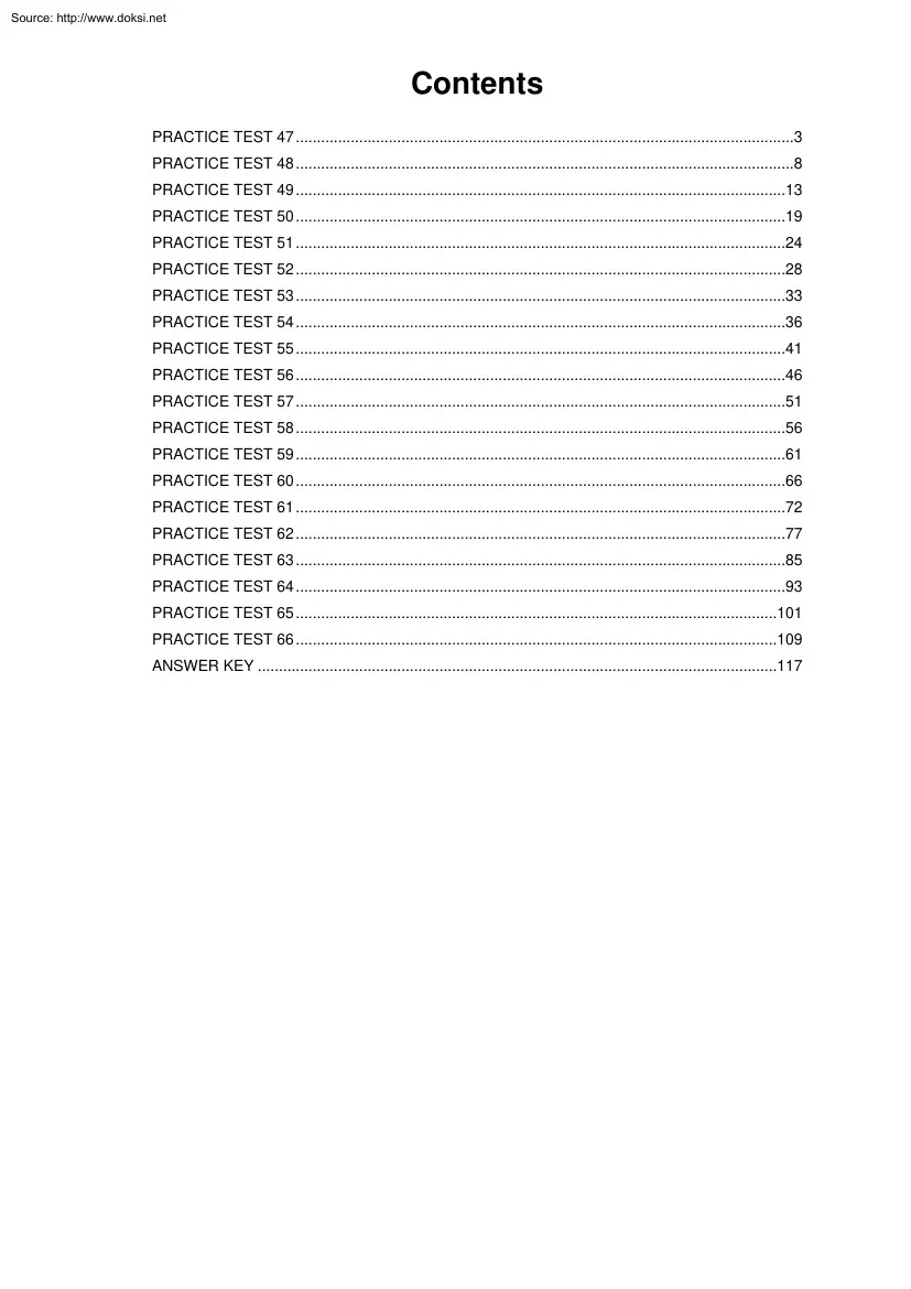 A collection of TOEFL Reading Comprehension, English Tests