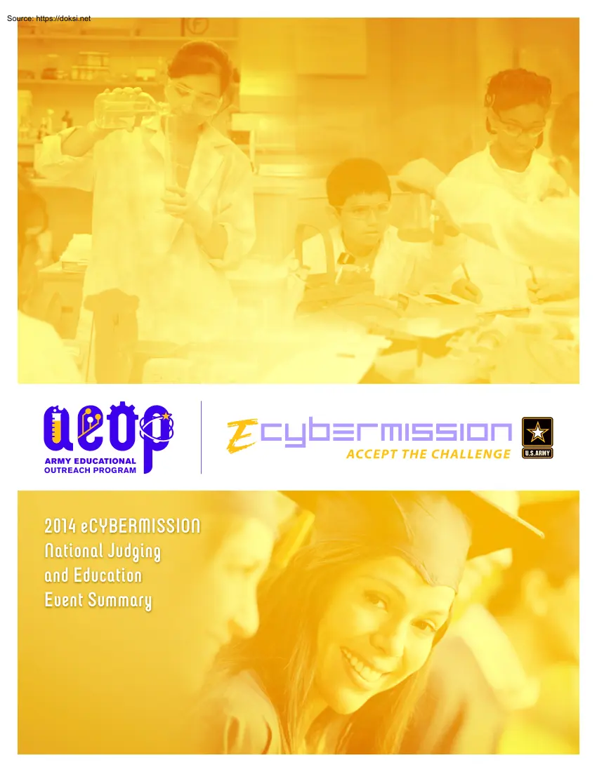 2014 Ecybermission, National Judging and Education Event Summary
