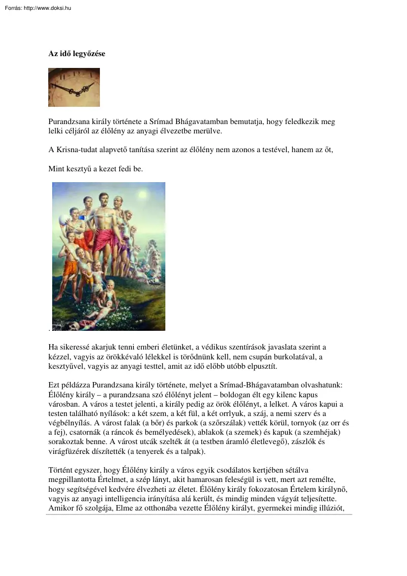 Az idő legyőzése