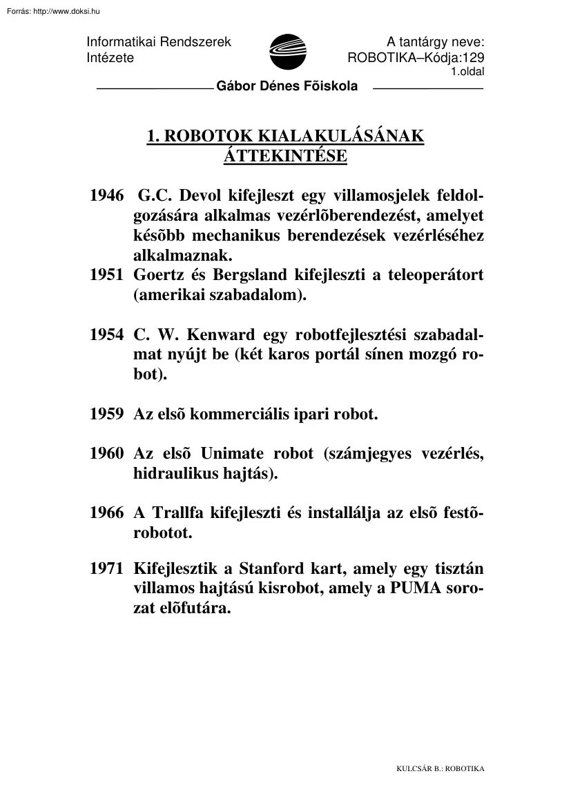 GDF Robotika