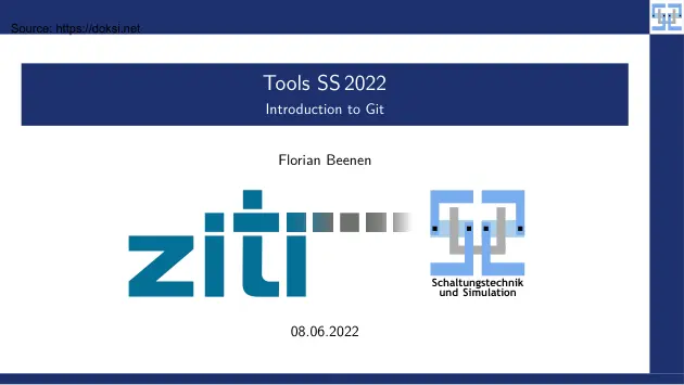 Florian Beenen - Introduction to Git