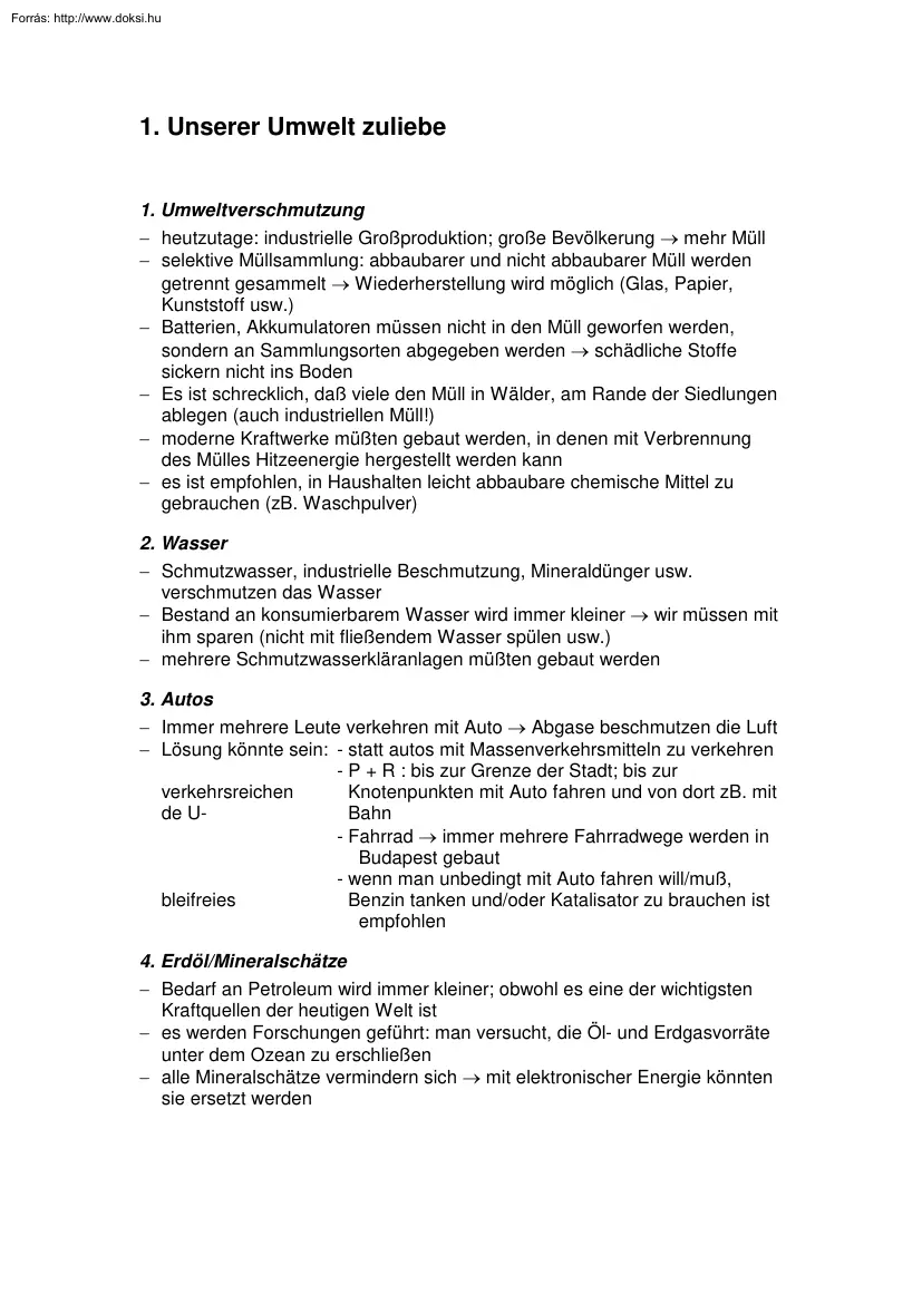 Német érettségi tételek, 1997