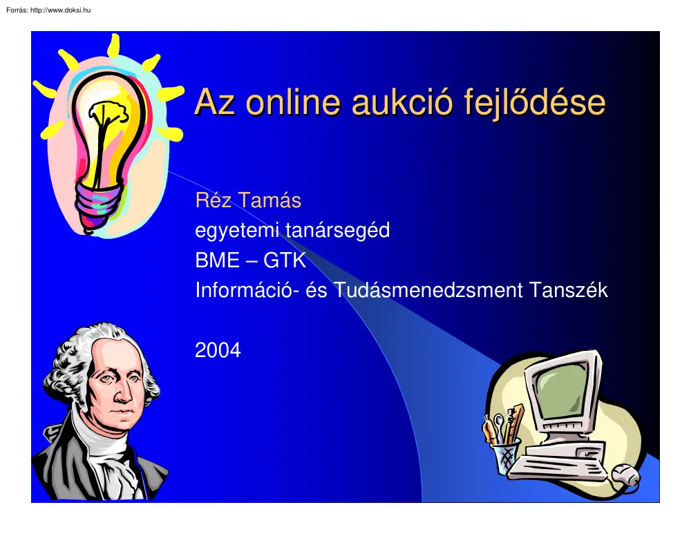 Az online aukció fejlődése