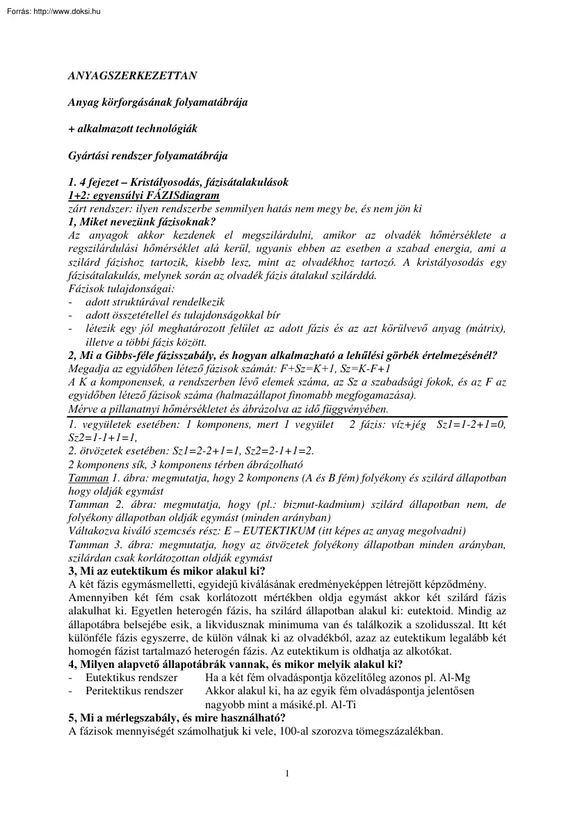Anyagszerkezettan
