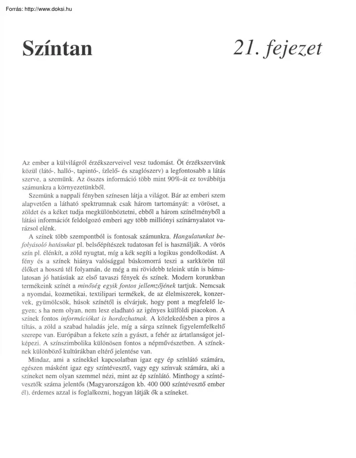 Színtan