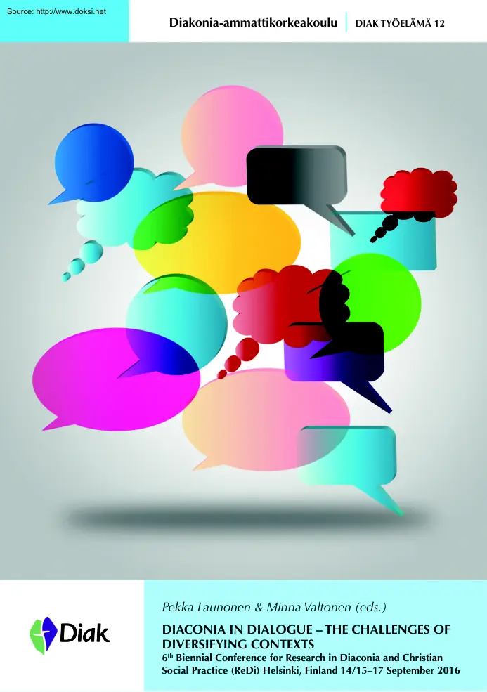 Launonen-Valtonen - Diaconia in Dialogue, The Challenges of Diversifying Context
