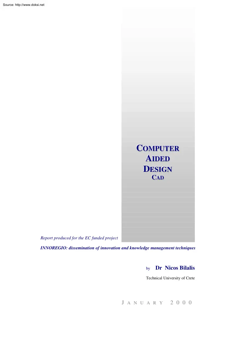 Dr. Nicos Blilalis - Computer Aided Design, CAD