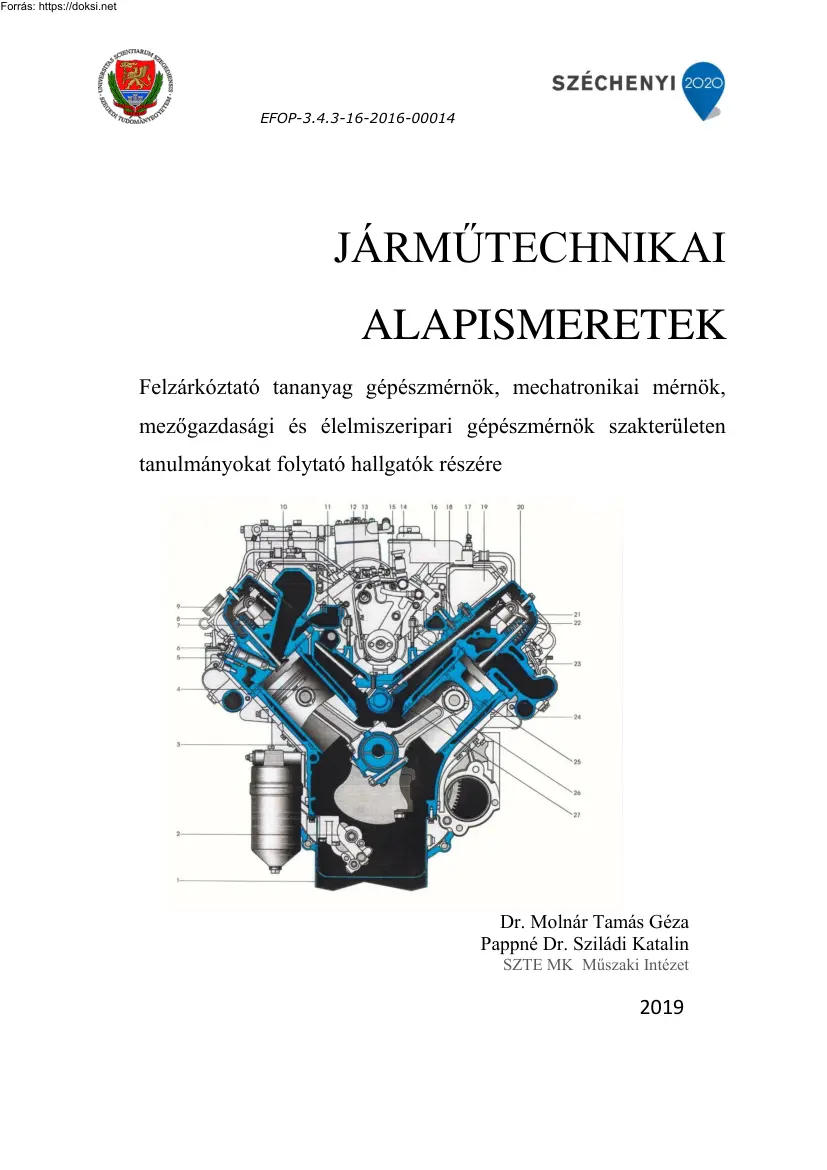 Molnár-Sziládi - Járműtechnikai alapismeretek