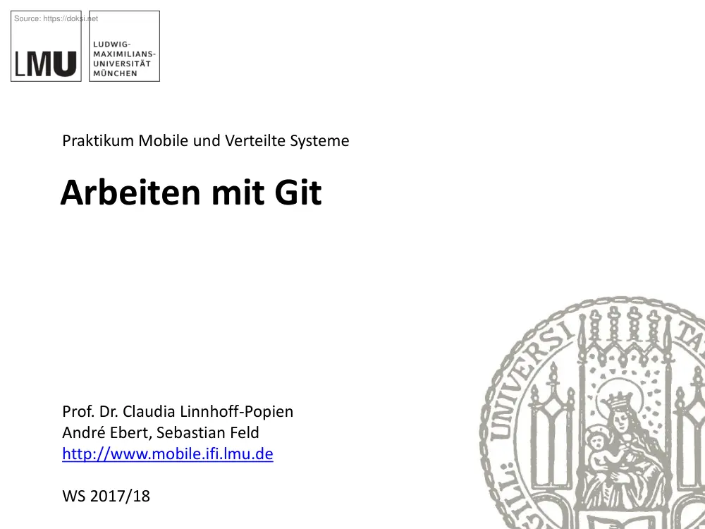 Arbeiten mit Git