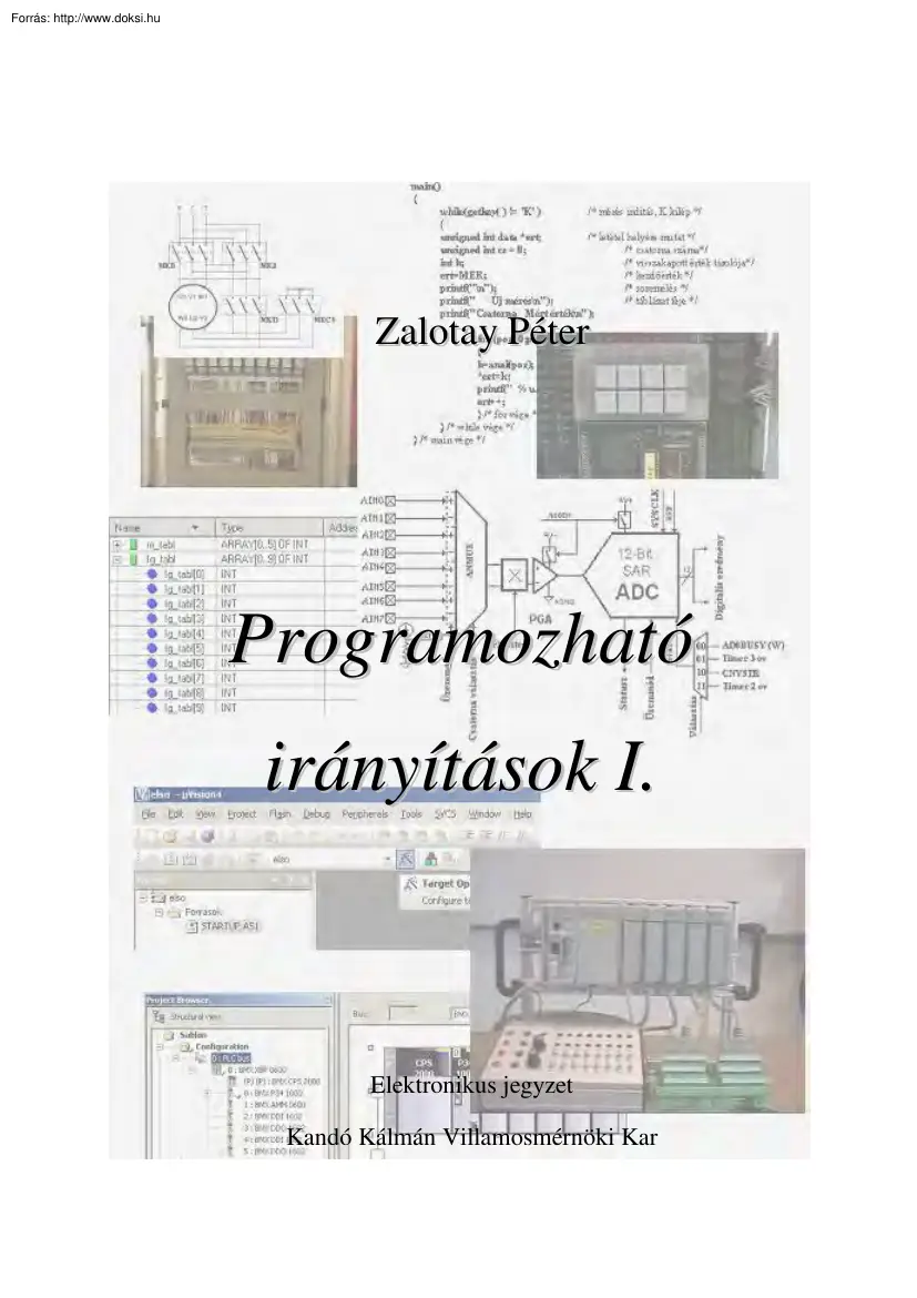 Zalotay Péter - Programozható irányítások I.