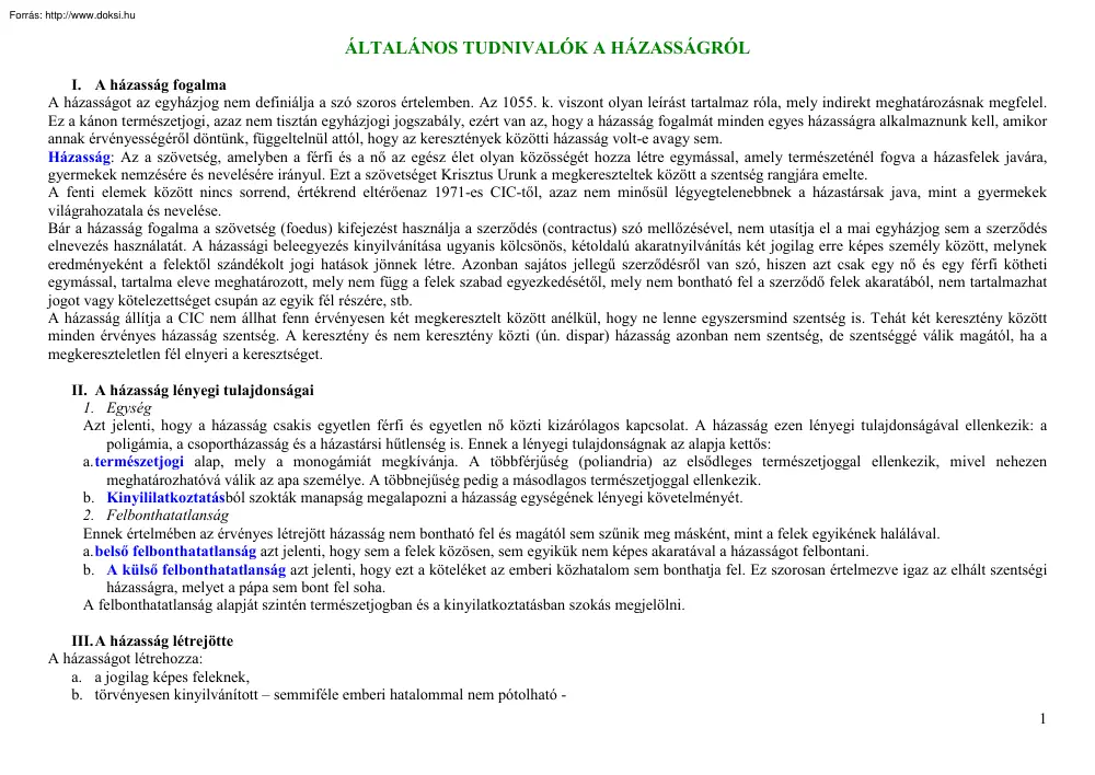 A kánonjogról